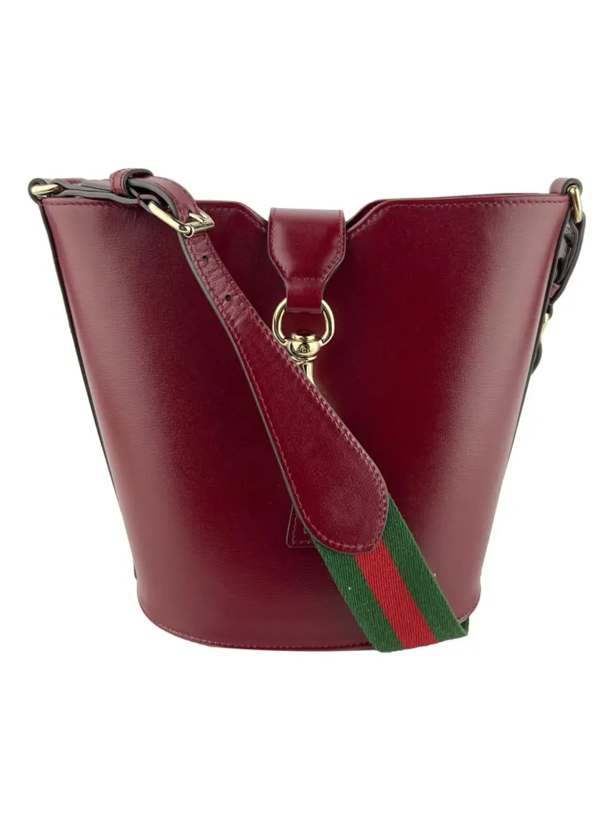 Bolsa Bucket Gucci Mini Vinho - BX189 Original | Etiqueta Única