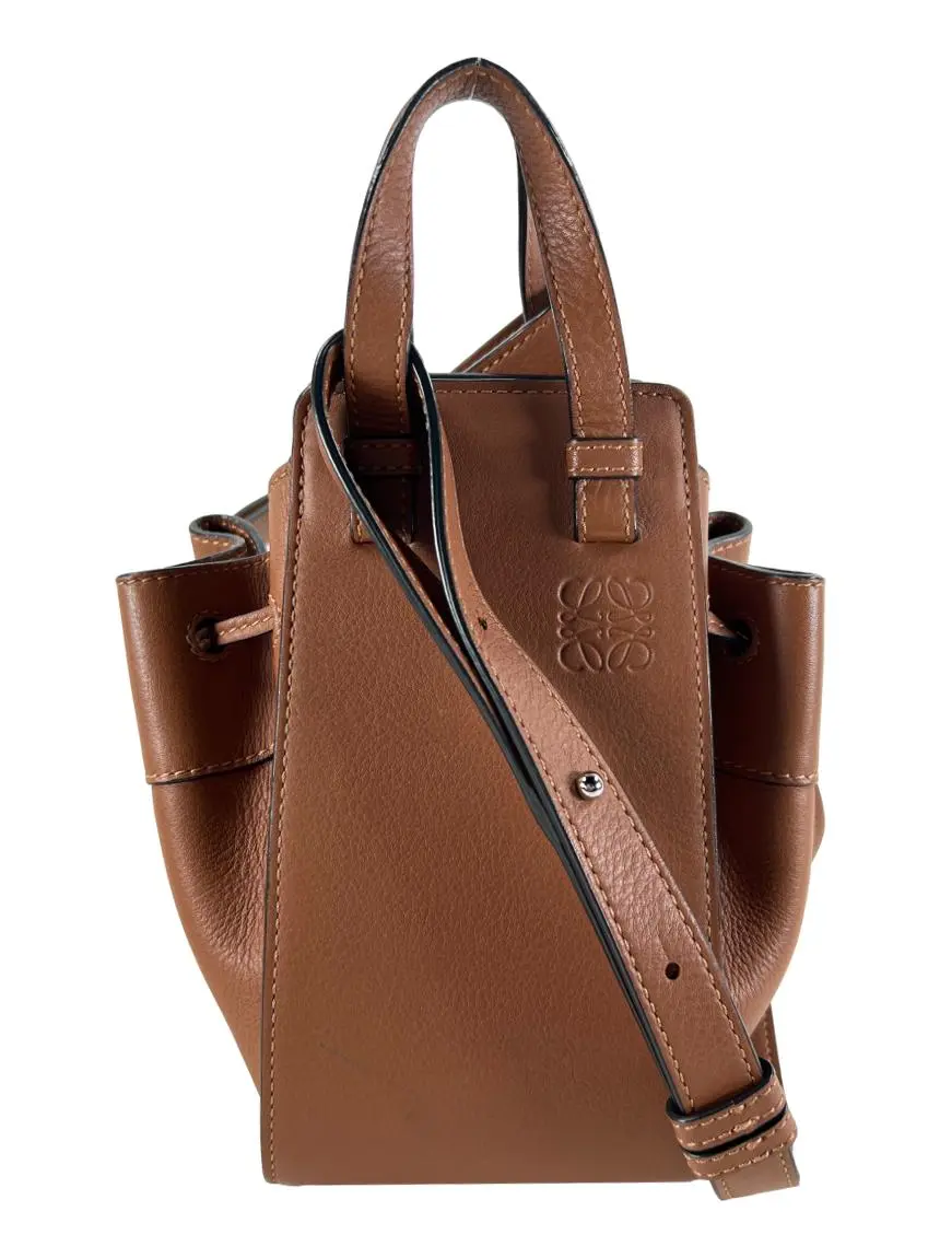 Bolsa Bucket Loewe Hammock Drawstring Mini Caramelo - CHZJ312