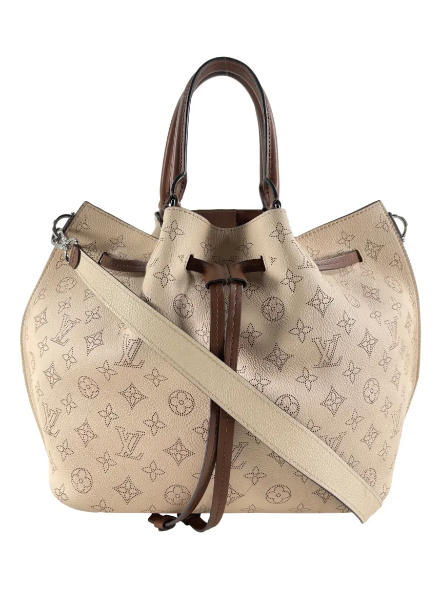 Bolsa Bucket Louis Vuitton Girolata Mahina Bege - CZXU1 Original
