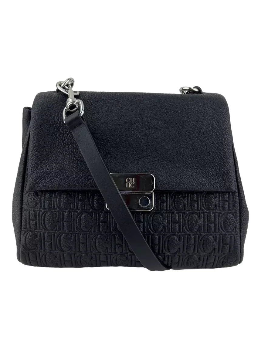 Carolina Herrera Vendome Petit Navy Blue Bag