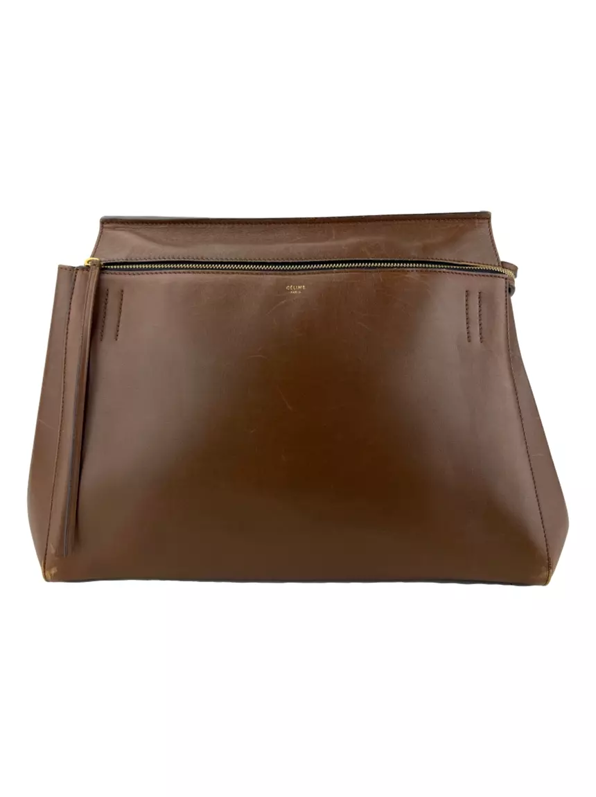 Bolsa com Alça Celine Palmelato Large Edge Caramelo - CBHQ10