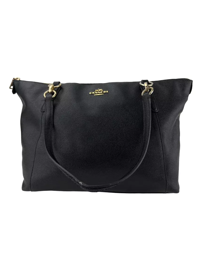 Bolsa com Alça Coach Ava Couro Preta - ZZ894 Original | Etiqueta Única