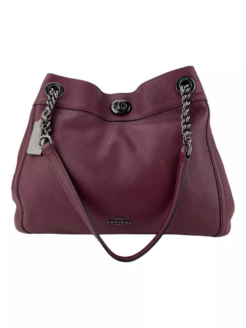 Coach edie hot sale dark berry