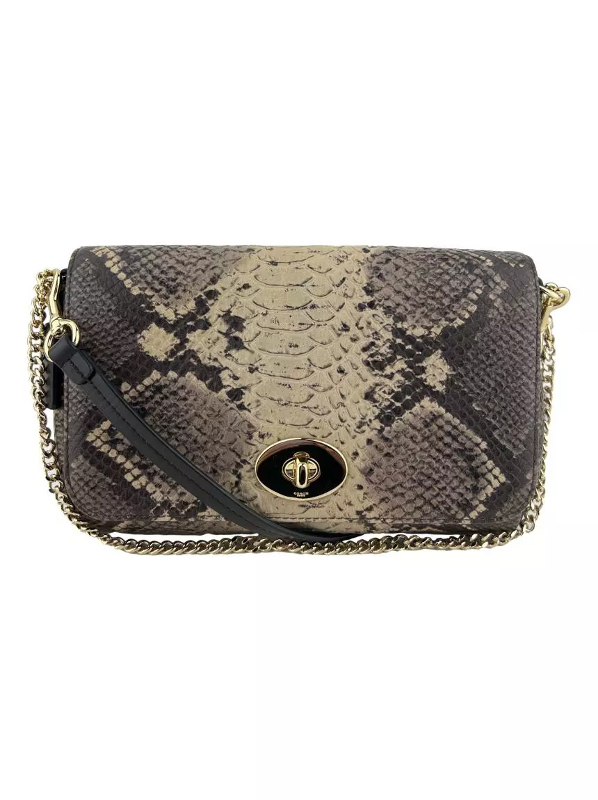 Bolsa com Al a Coach Python Embossed Crossbody Original PVJ14