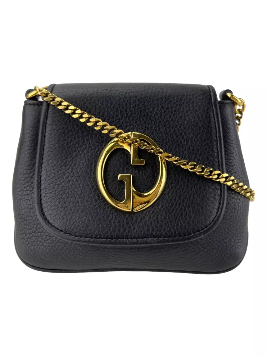 GUCCI
花デザインの片耳用ピアス Bolsa com Alça Gucci 1973 Chain Preta - QIY45 Original | Etiqueta