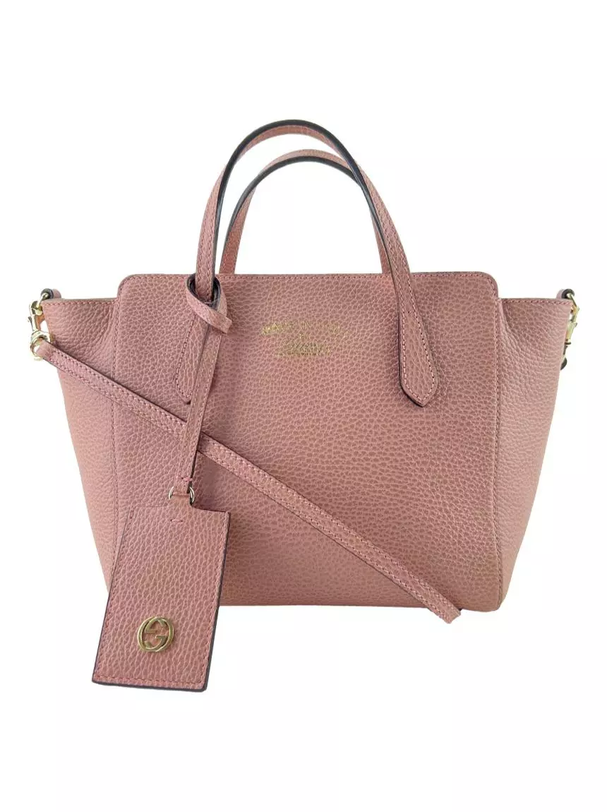 Bolsa com Alça Gucci Swing Mini Rosa - OTW8 Original | Etiqueta Única