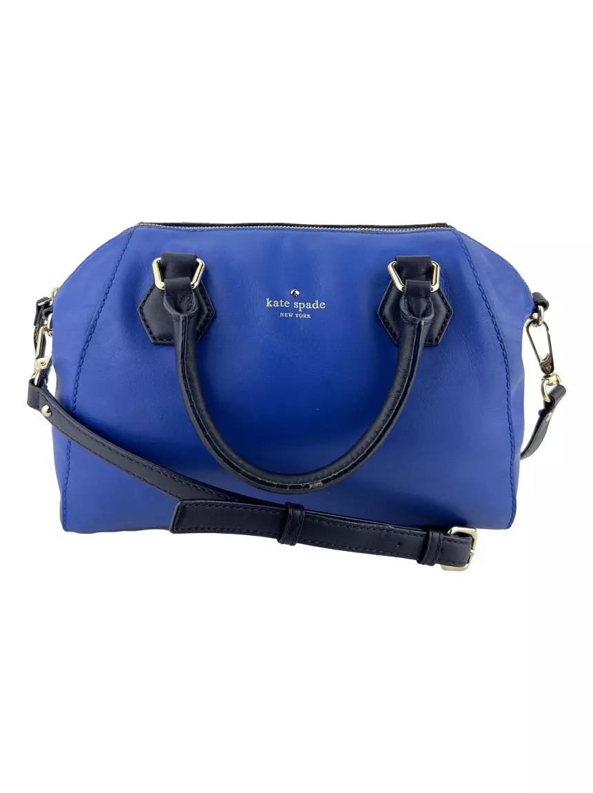 Bolsa com Alça Kate Spade Catherine Street Couro Azul Original - IDM3 |  Etiqueta Única