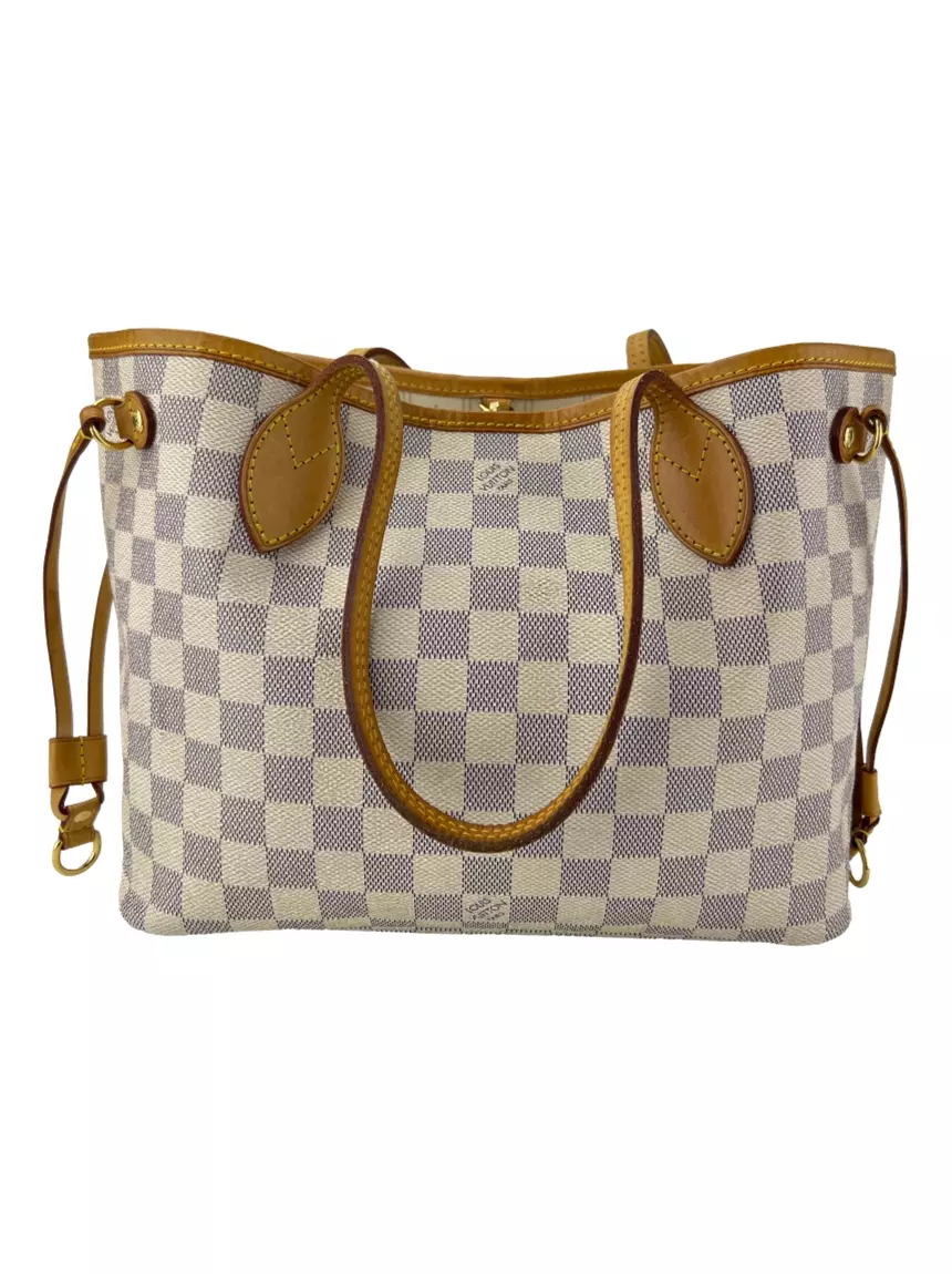 Louis Vuitton バッグ　美品 Bolsa com Alça Louis Vuitton Neverfull PM Damier Azur - BJOB3