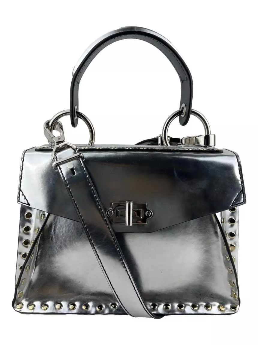 Bolsa com Al a Proenza Schouler Small Hava Top Handle Metalizada