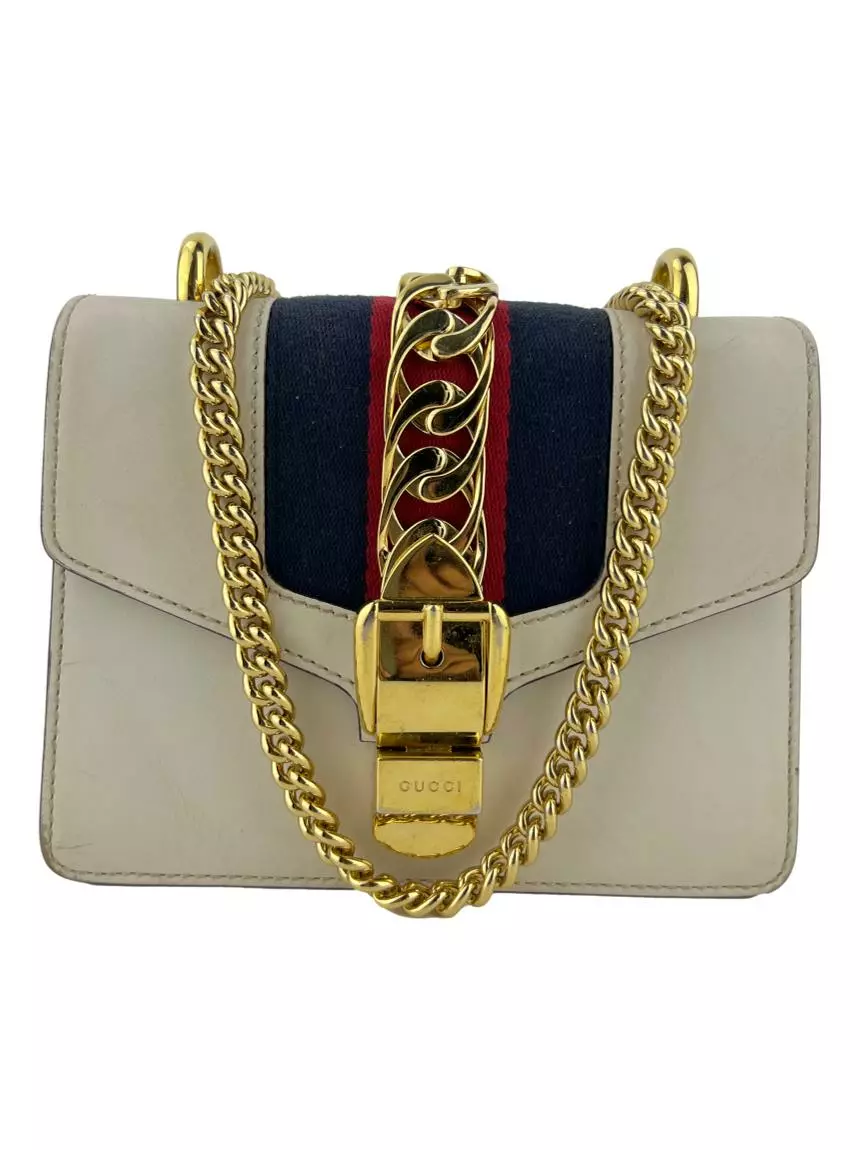 Bolsa Gucci Mini Sylvie Off-White Original - NBO31