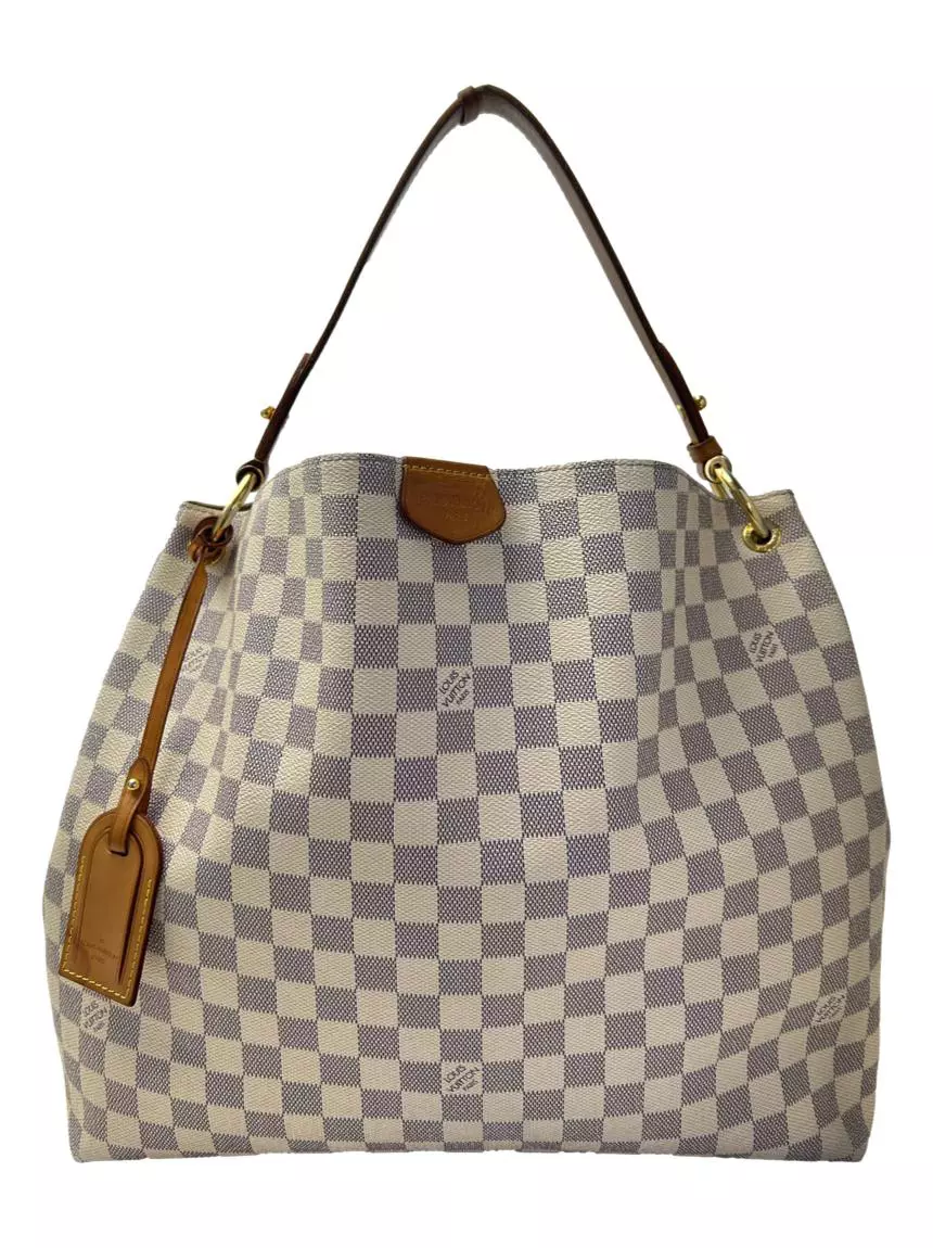 Louis Vuitton Graceful Damier Azur Hobo Shoulder Bag