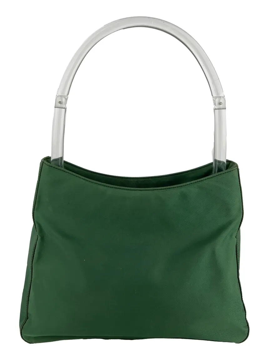 Bolsa Hobo Prada Nylon Verde Vintage - CIPD2 Original | Etiqueta Única