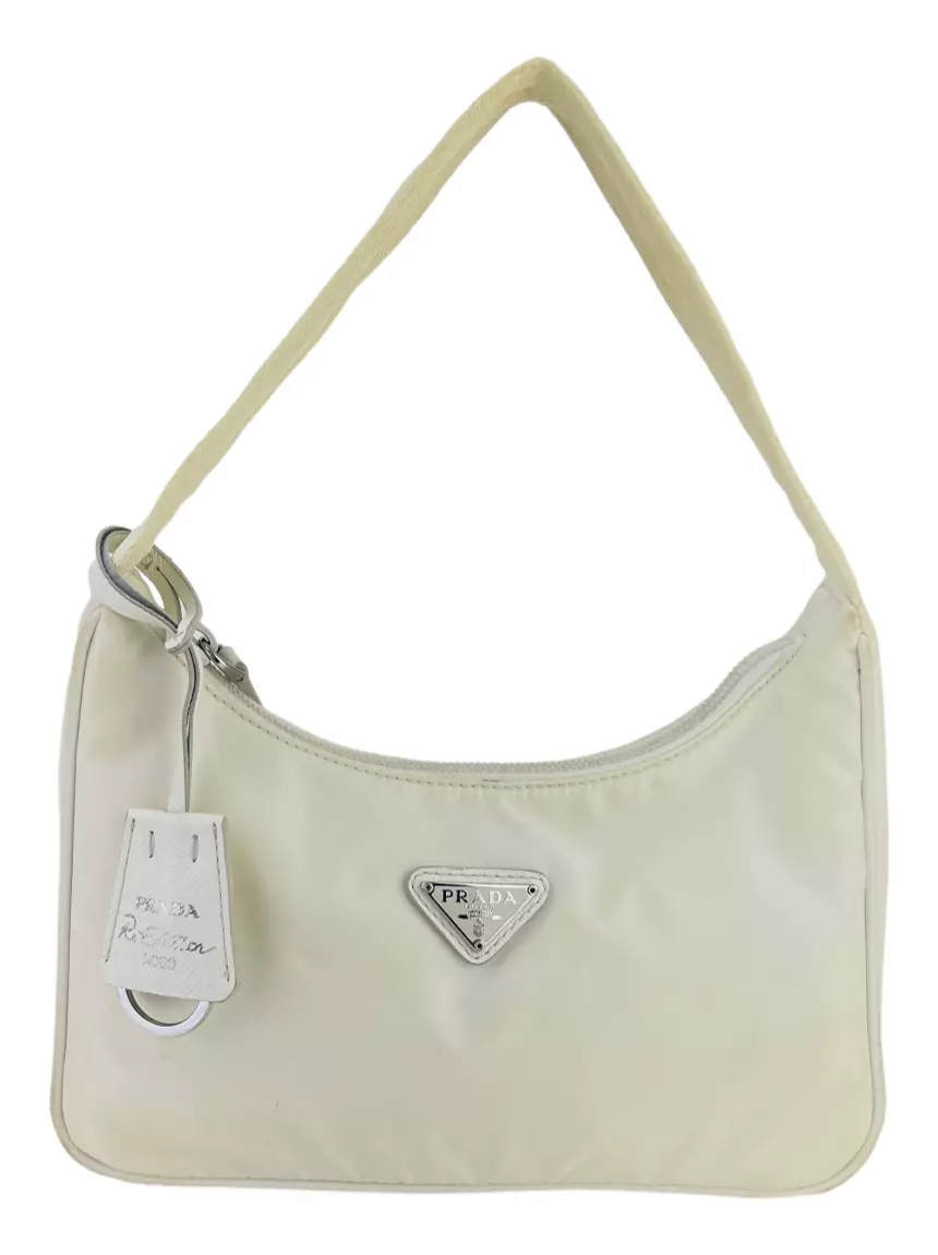 Bolsa Hobo Prada Re-Edition 2000 Off White Original - RSN19