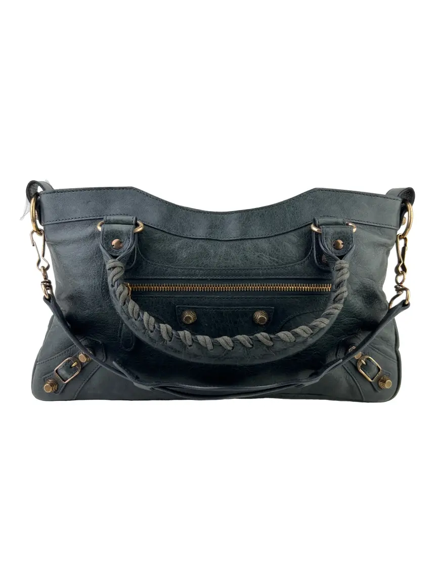 Bolsa Tiracolo Balenciaga First Giant 12 Verde - BZQQ42 Original