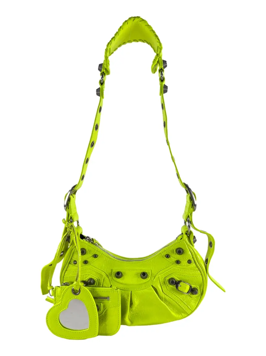 Bolsa Tiracolo Balenciaga Le Cagole XS Amarelo Fluo - CVZA9