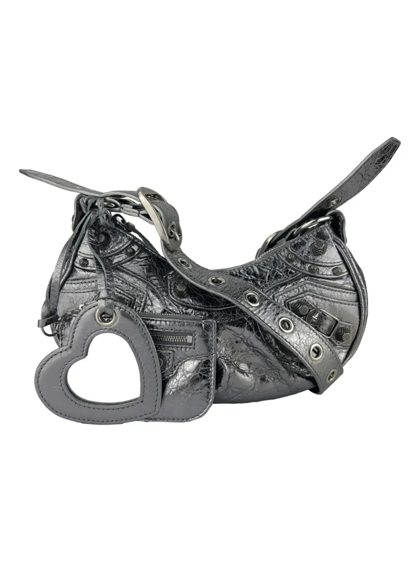 Bolsa Tiracolo Balenciaga Le Cagole XS Prateada - KKQ290 Original