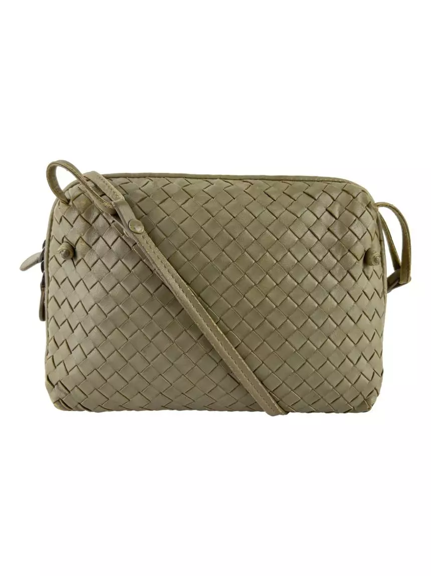 バッグ BOTTEGA VENETA Bolsa Tiracolo Bottega Veneta Nodini Intrecciato Bege - ACGI12