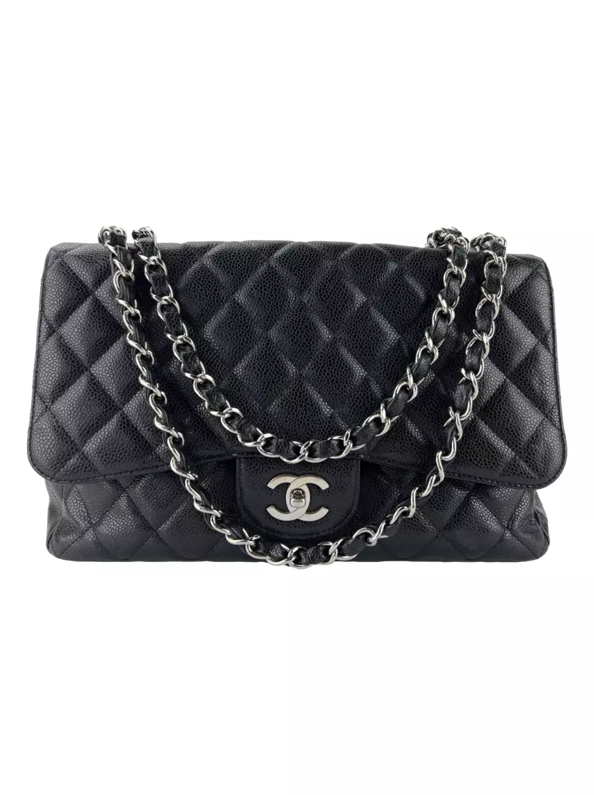 Bolsa Tiracolo Chanel Classic Single Flap Preto - COM7 Original