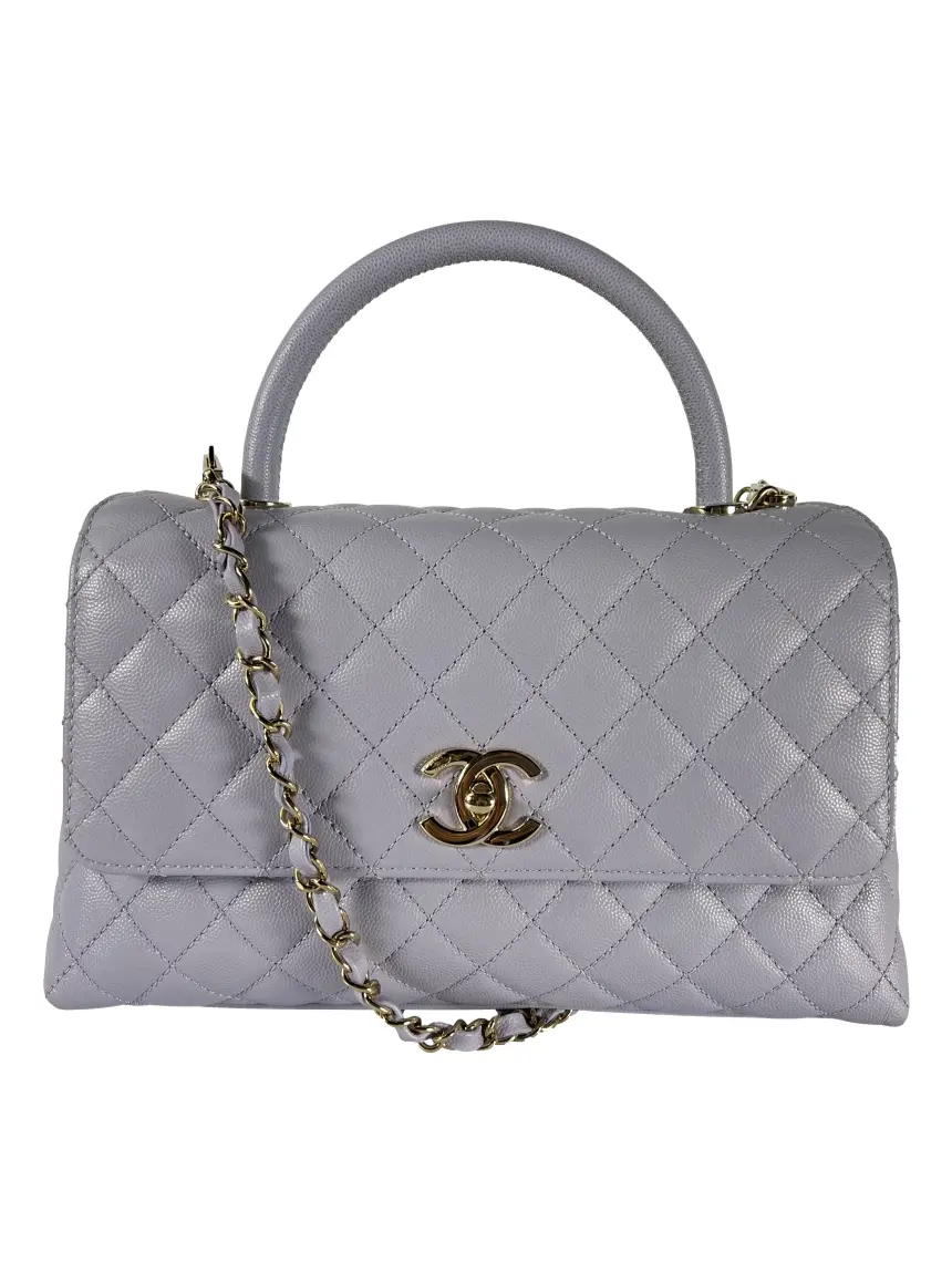 Bolsa Tiracolo Chanel Coco Handle Lilás - AFQX50 Original