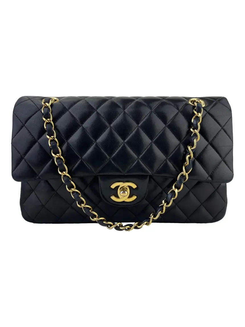 Bolsa Tiracolo Chanel Double Flap Preta - OC212 Original