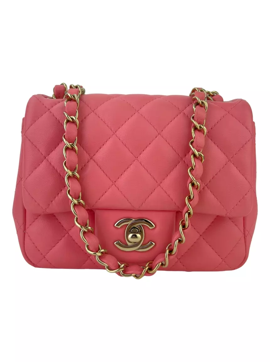 Bolsa Chanel Flap Rosa Original - MZK4, Etiqueta Única