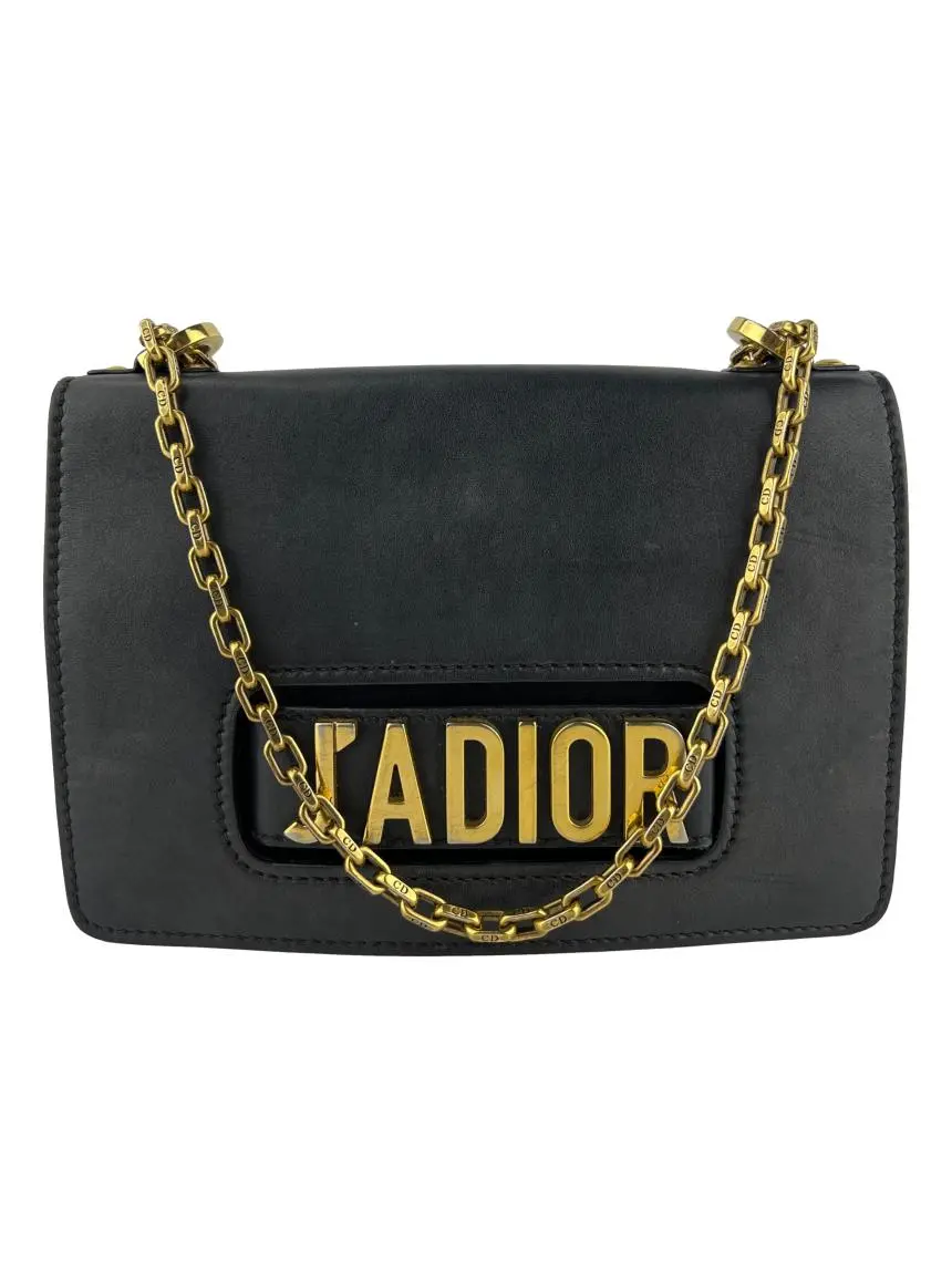 Bolsa Tiracolo Christian Dior J'Adior Slot Preto - NBO41 Original