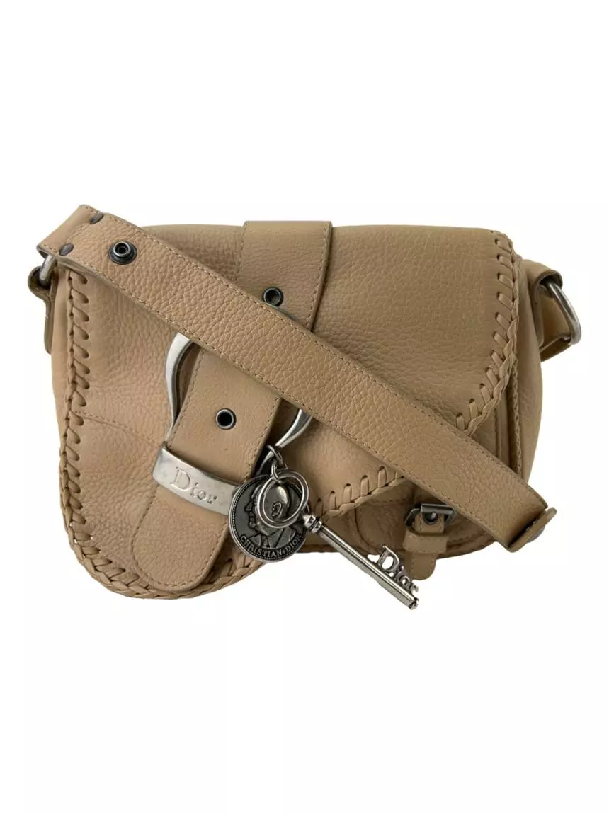 Bolsa Tiracolo Christian Dior Saddle Gaucho Double Bege - PVS8