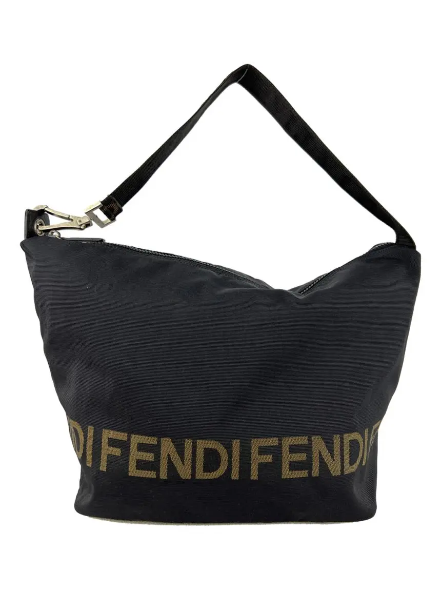 Bolsa Tiracolo Fendi Nylon Logo Preta Vintage - COJJ3 Original