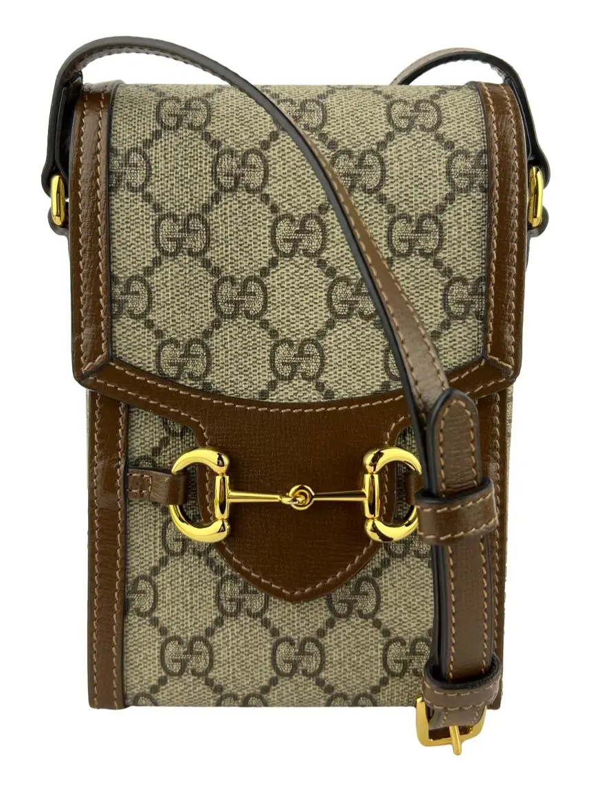 Bolsa Tiracolo Gucci 1955 Horsebit Mini Monograma - CBZP604