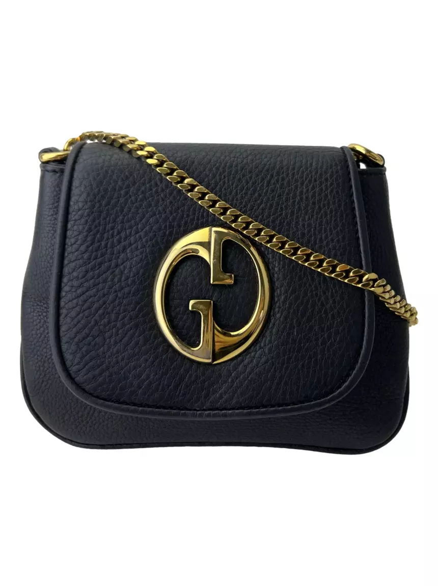 Bolsa Gucci Original Bamboo Croisette Chain Preta Feminina