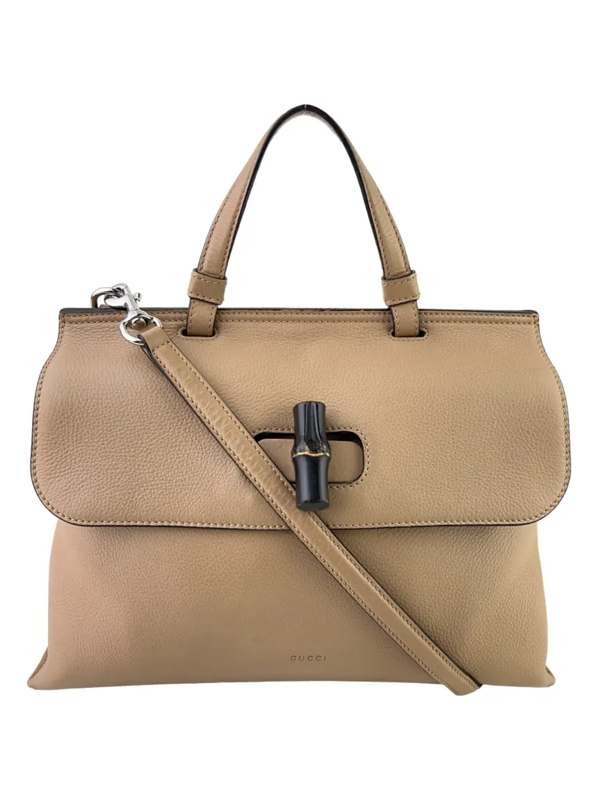 GUCCIバック Bolsa Gucci GG Canvas Bamboo Bar Tote Bege Original – Gringa