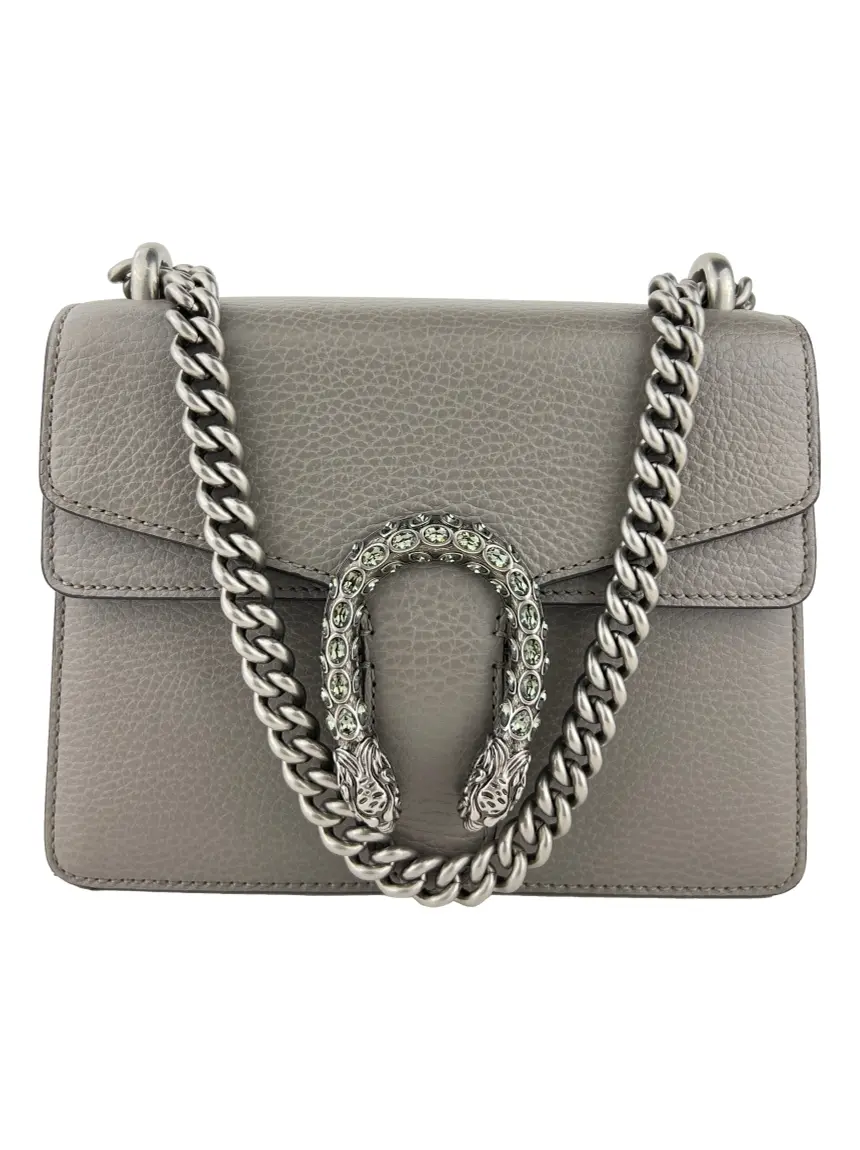【GUCCI】ホルターネック チューブトップ グレー Sサイズ / ak486 Bolsa Tiracolo Gucci Dionysus Mini Crystal Cinza - CFTN3 Original