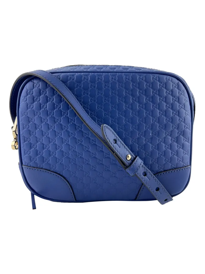 bLue Gucci ビジネスバッグ GUCCI（グッチ） ビジネスバッグ レザー ネイビー シルバー金具 387074