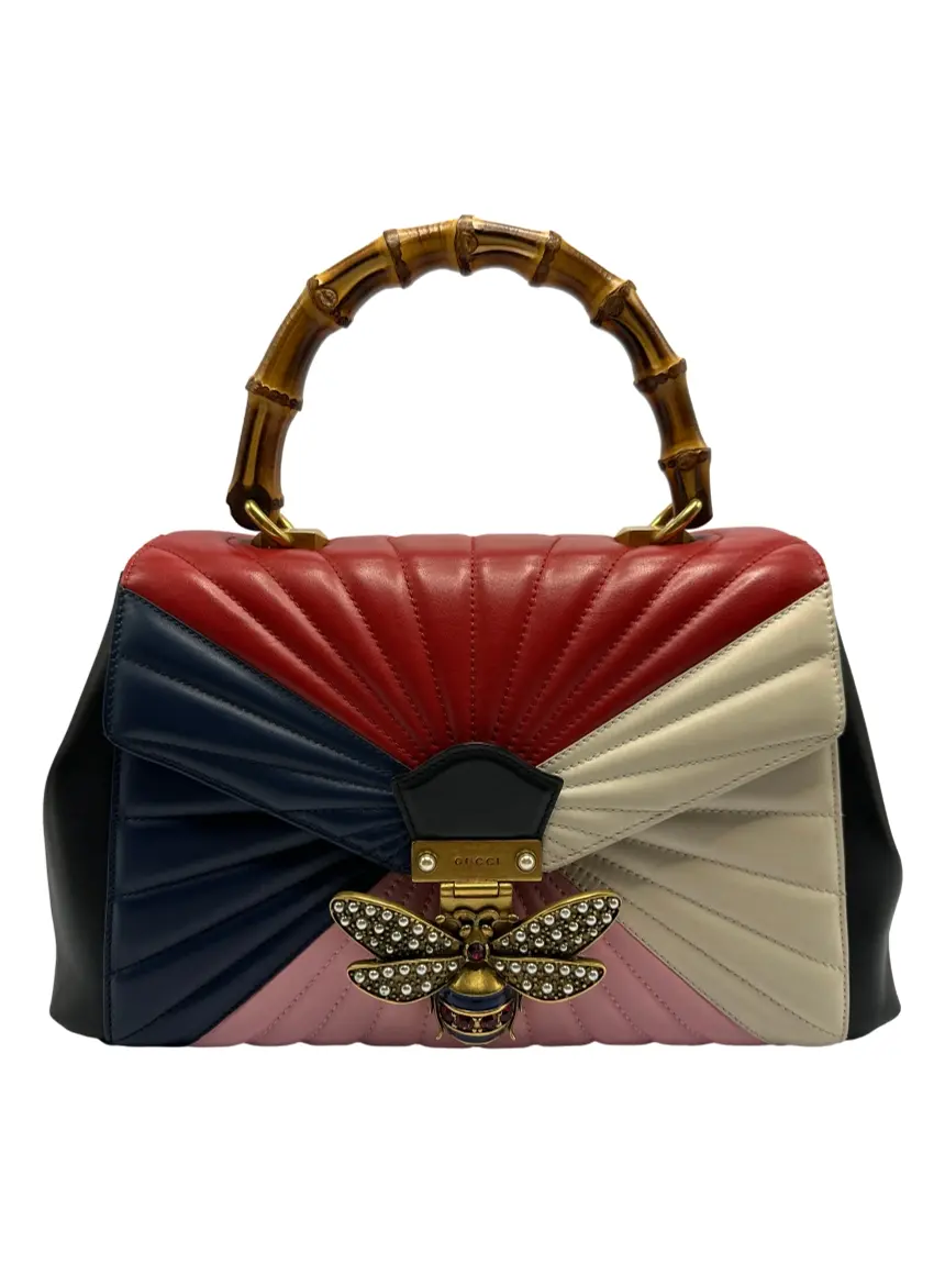 Bolsa Tiracolo Gucci Queen Margaret Bamboo Colorida - COGC3