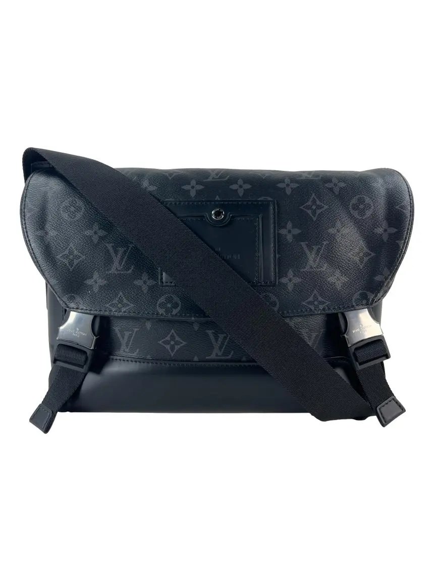 バッグ Louis Vuitton Eclipse Messenger Voyage Bolsa Tiracolo Louis Vuitton Messenger Voyager PM Monogram Eclipse