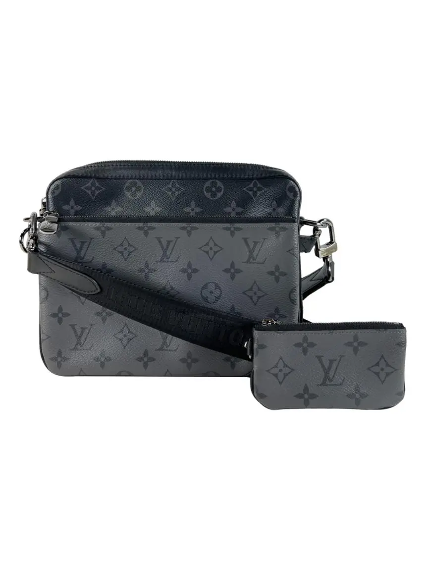 Bolsa Tiracolo Louis Vuitton Trio Messenger Monogram Eclipse CSIR3