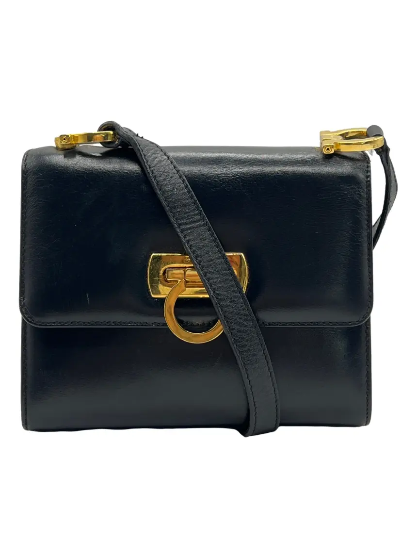 Bolsa Tiracolo Salvatore Ferragamo Gancini Azul - CSTF69 Original