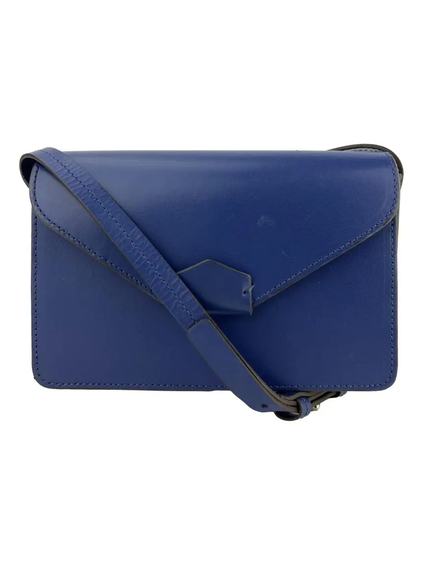 Bolsa Tiracolo Schutz Couro Azul - ZUS5 Original | Etiqueta Única