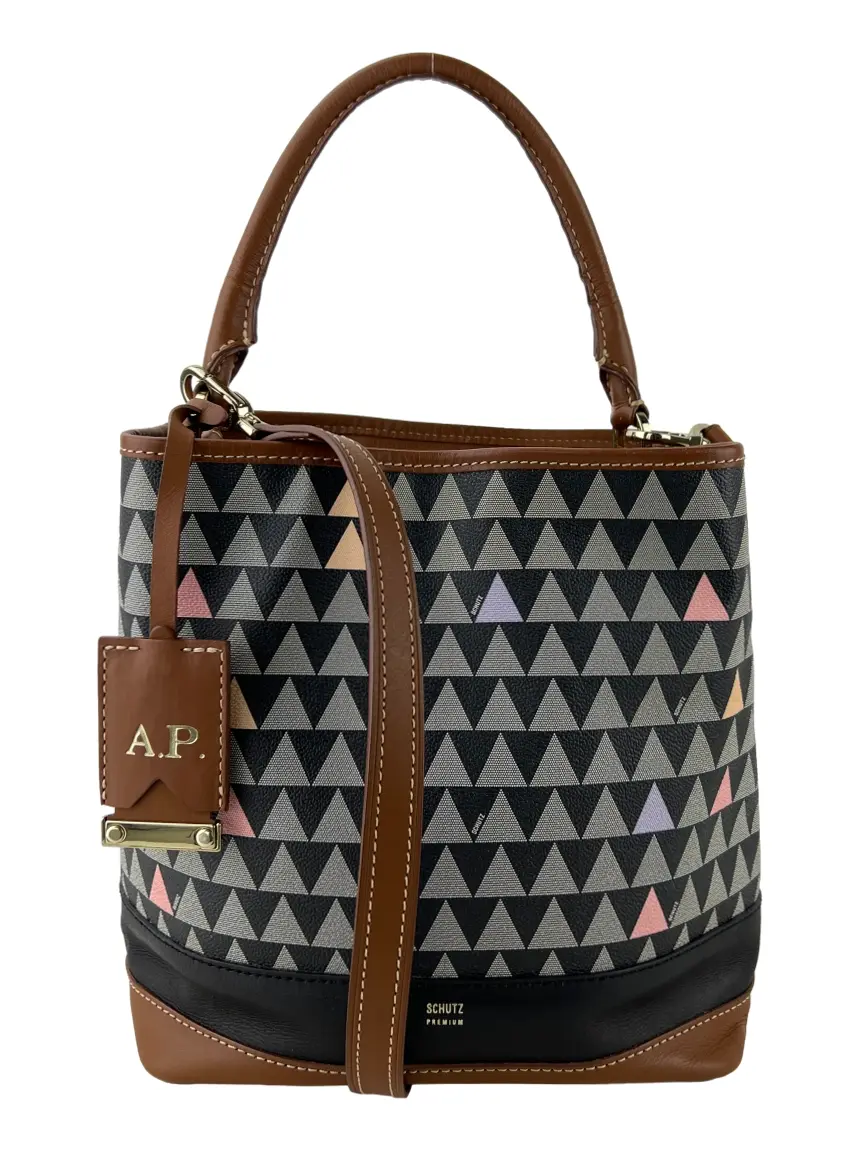Bolsa Tiracolo Schutz Triangle Multicolor - CIBT2 Original