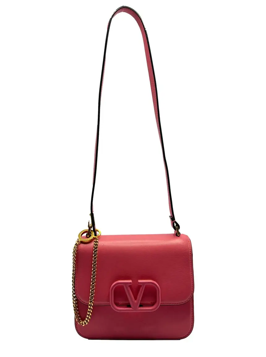 Bolsa Tiracolo Valentino VSLING Couro Rosa CNLD7 Original