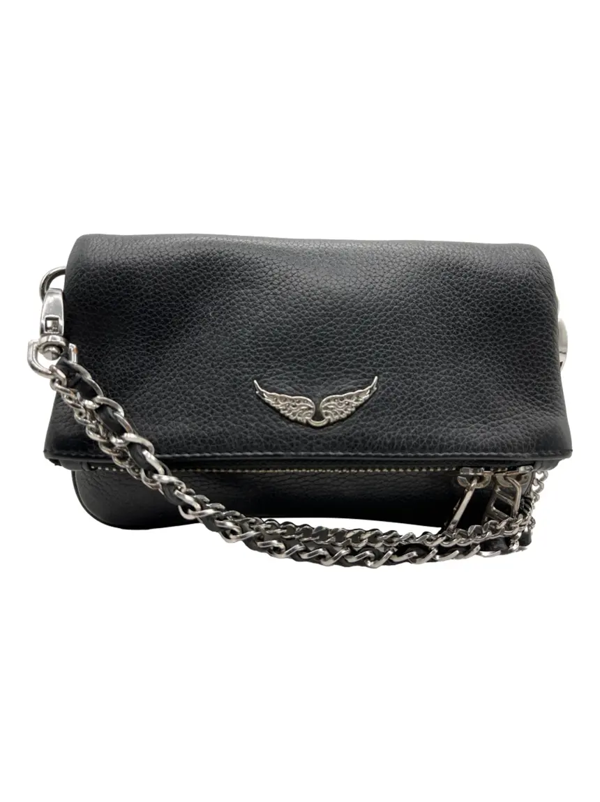 Bolsa Tiracolo Zadig & Voltaire Rock Nano Preta - CLZA17 Original
