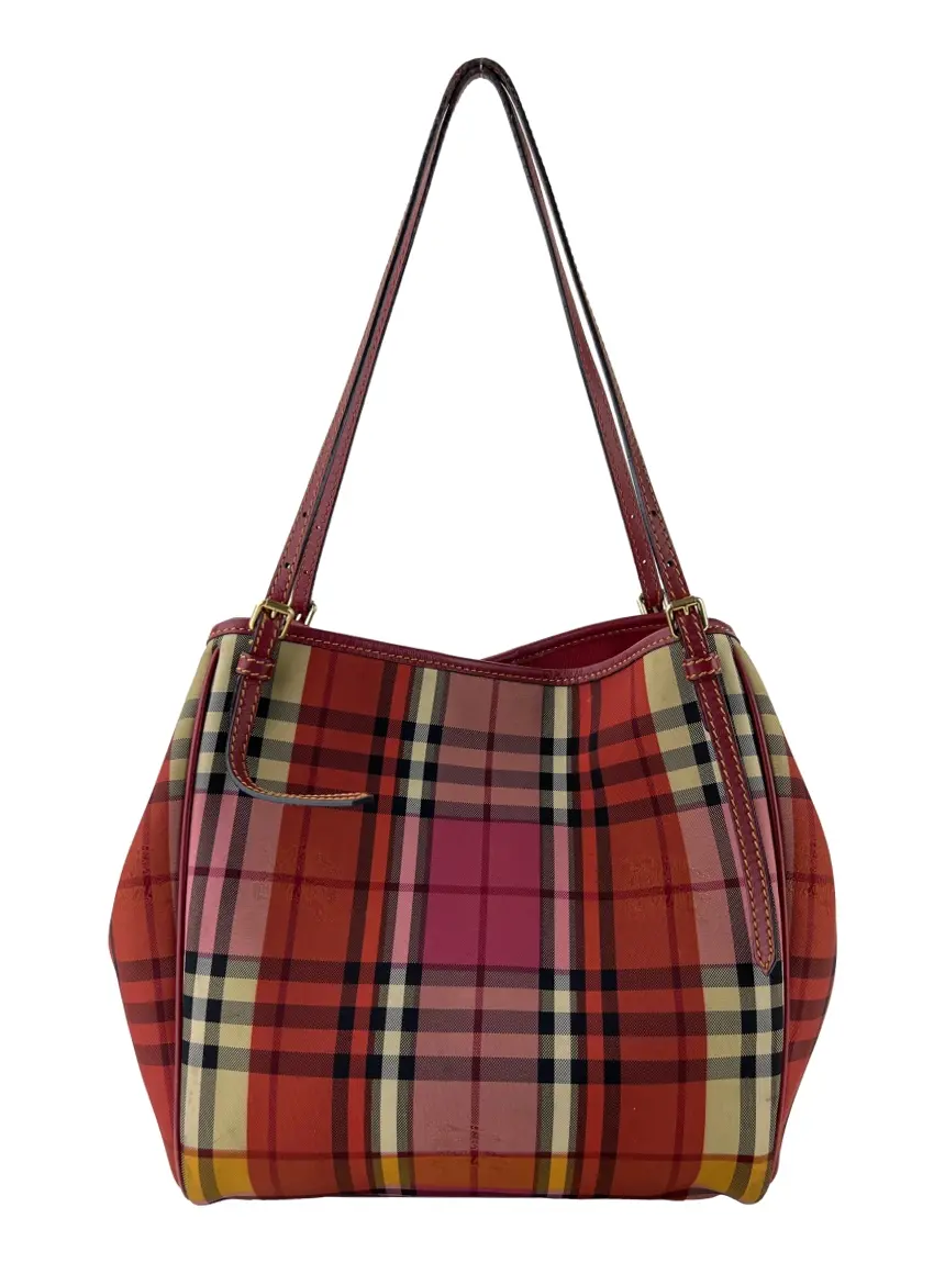 Bolsa Tote Burberry Canter Overdyed Horseferry Vermelho Original Etiqueta Unica