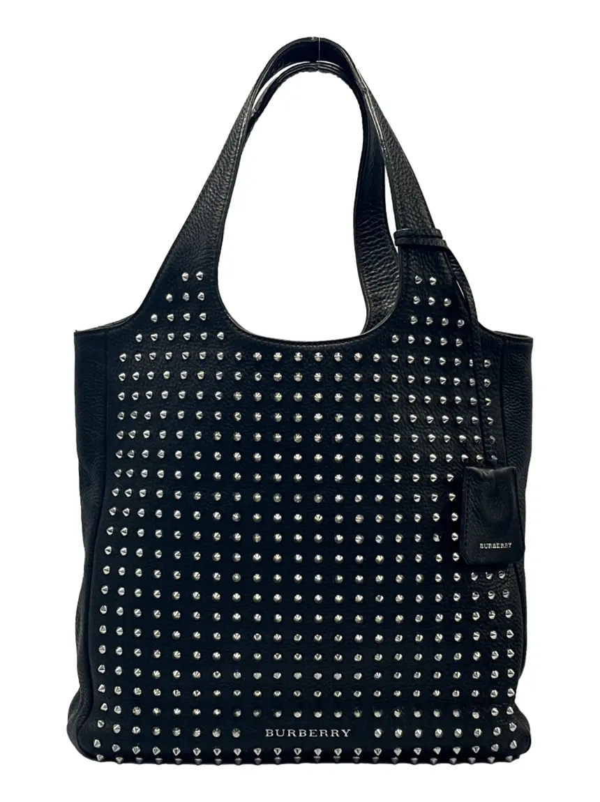 Burberryバッグ Bolsa Tote Burberry Spikes Preta - ACXT3 Original | Etiqueta Única