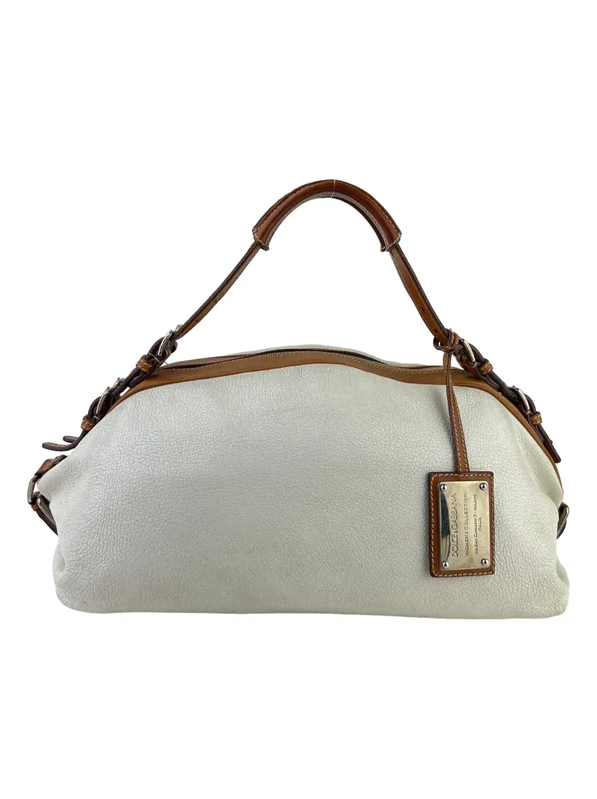 バッグ DOLCE AND GABBANA miss bunny bag Bolsa Tote Dolce & Gabbana Miss Bunny Couro Off White - CJLV3