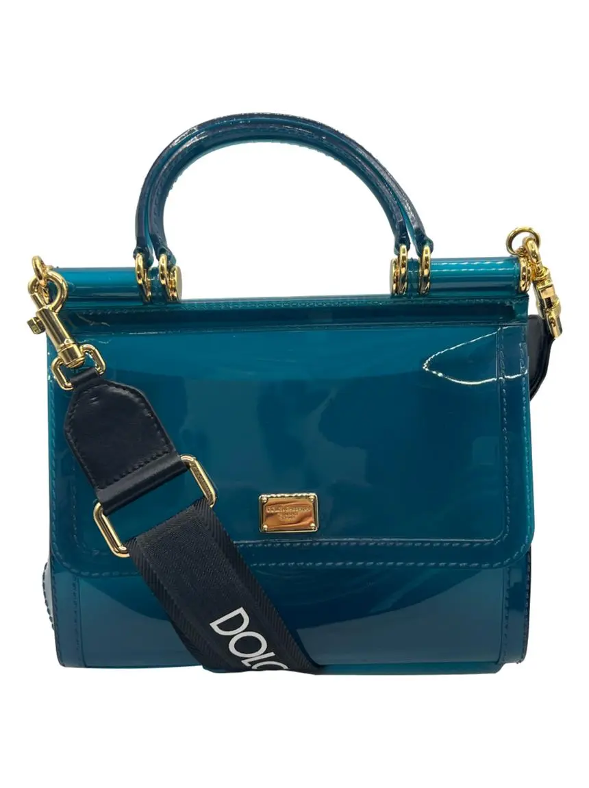 Bolsa Tote Dolce & Gabbana Miss Sicily PVC Azul - IZC15 Original