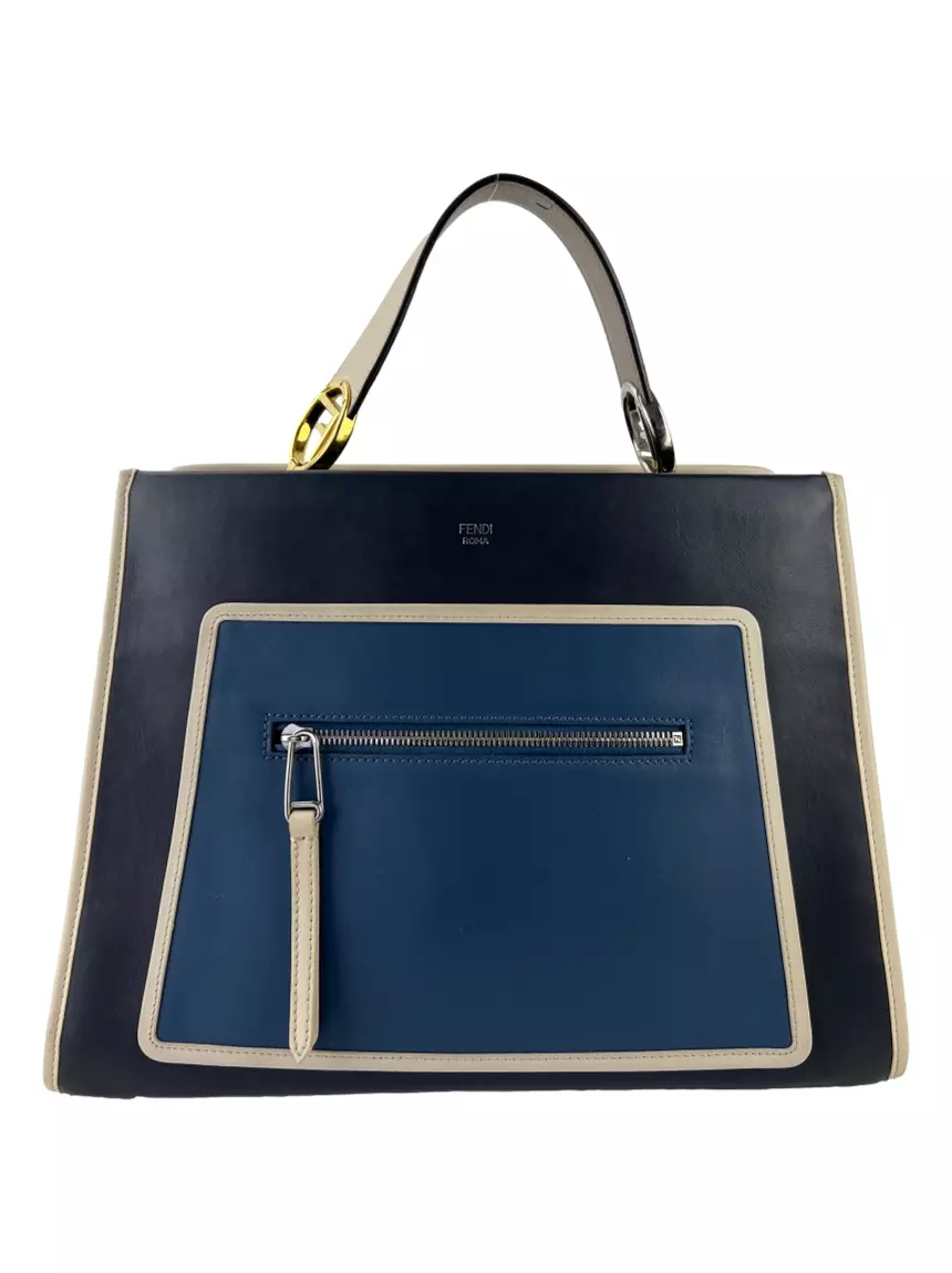 バッグ FENDI Bolsa Tote Fendi Runaway Century Opaco Bicolor - CEBG1 Original