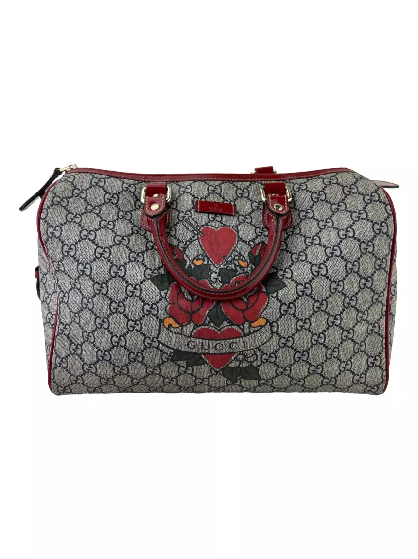 Bolsa Tote Gucci Joy Boston Tattoo Heart GG Monograma - VXK22
