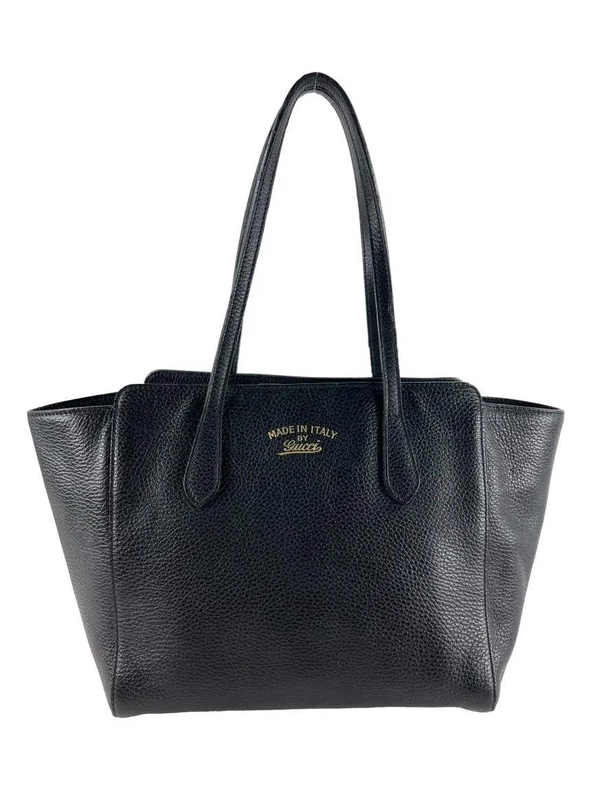Bolsa Tote Gucci Swing Preto - DJBC8 Original | Etiqueta Única