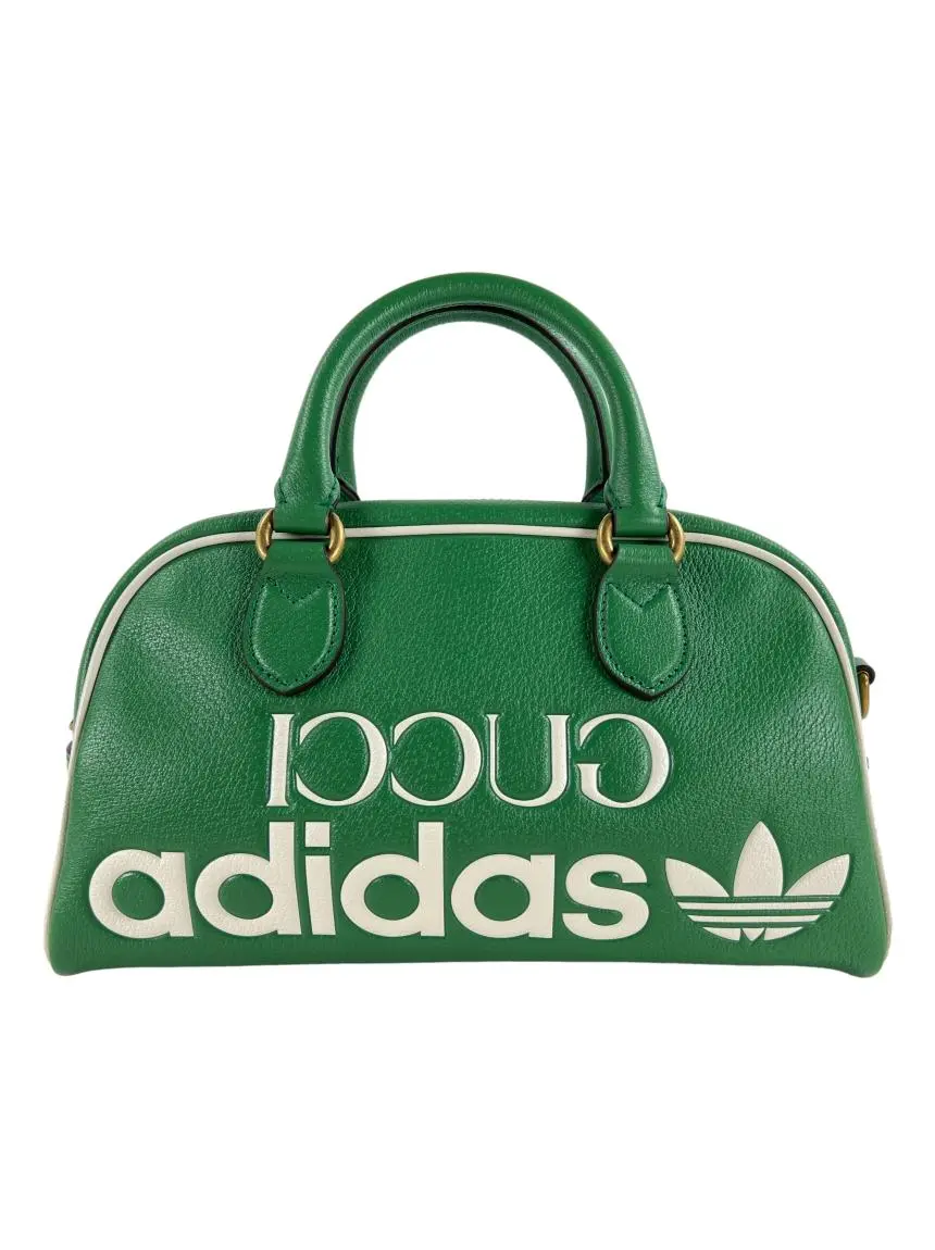 Bolsa Tote Gucci X ADIDAS Duffle Mini Bowling Verde - CSDE4