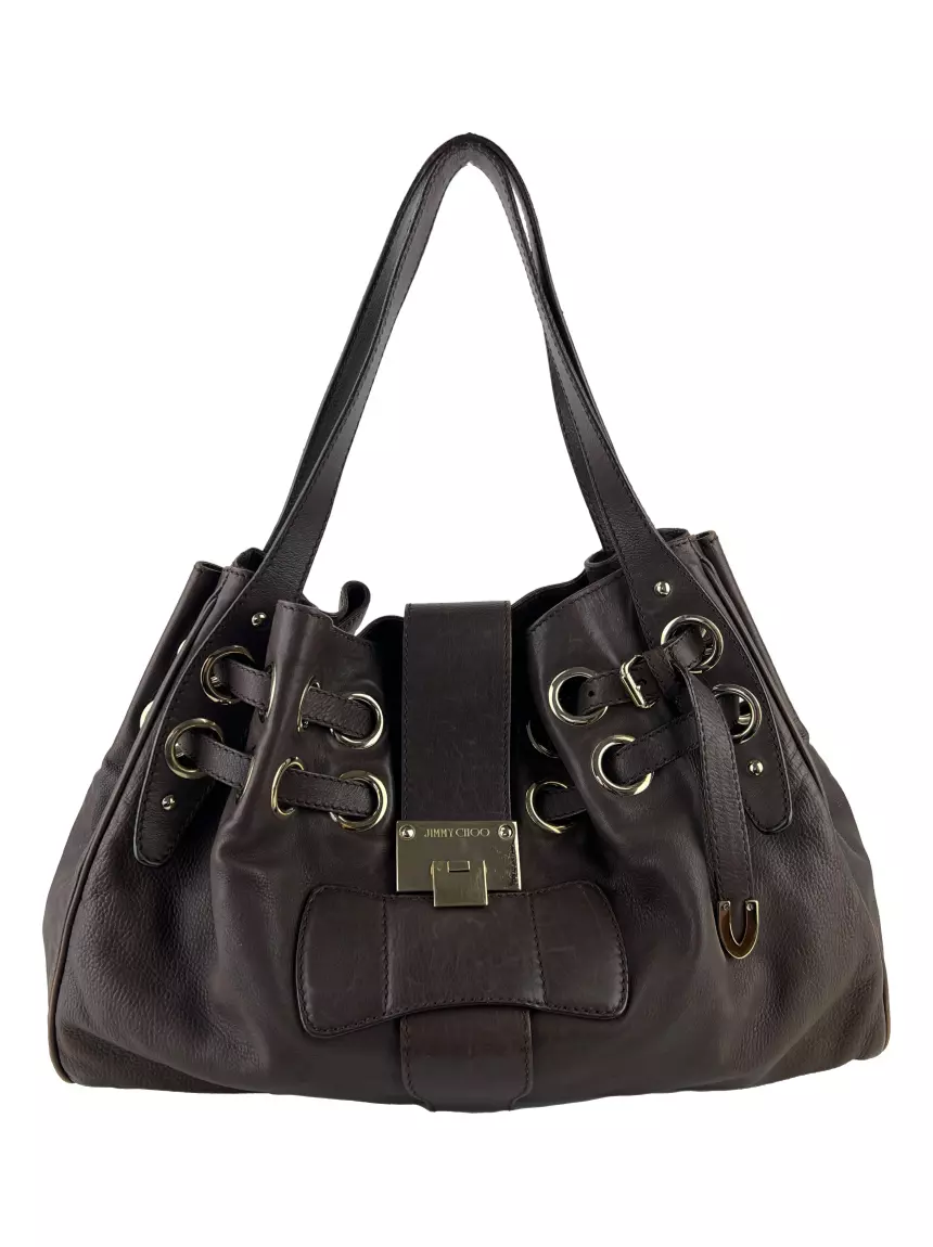 Bolsa Tote Jimmy Choo Ramona Marrom - ADGI21 Original | Etiqueta Única